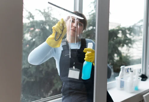 Nettoyage de vitres intérieures et extérieures à Sainte-Opportune-du-Bosc